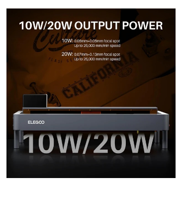 Máquina de Gravação a Laser Phecda 20W (400 x 400 mm) - ELEGOO