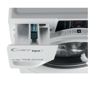 Máquina de Lavar e Secar Roupa 9/6Kg ROW 4964DWMT/1-S (Branco) - CANDY