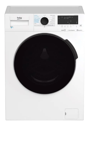 Máquina de Lavar e Secar Roupa HTV7716DSWBTR 7Kg/4Kg 1400rpm Classe D (Branco) - BEKO