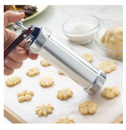 Máquina p/ Fazer Bolachas e Saco Pasteleiro "2-EM-1" Prekies - INNOVAGOODS