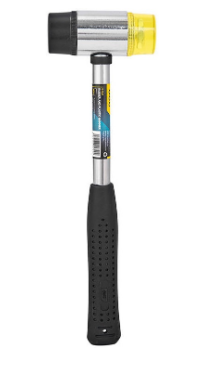 Martelo de Borracha e Plástico 40mm EDL5340 (Preto) - DELI