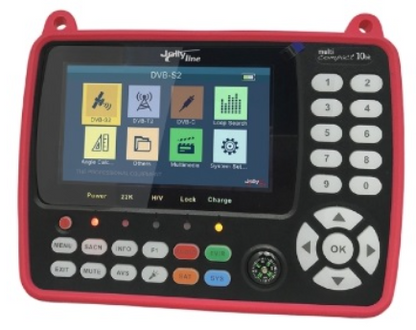 Medidor de Campo 4,3" Multi Compact (DVB, Fibra Óptica) 10BIT - JollyLine
