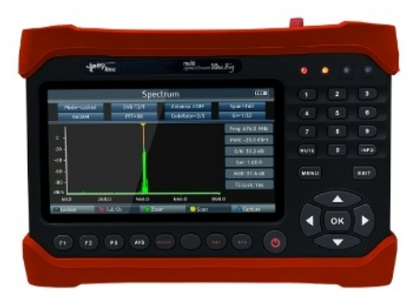 Medidor de Campo 7" Multi Sprectrum 10Bit p/ Sinais Terrestres, Cabo, Satélite e CCTV - Jolly Line