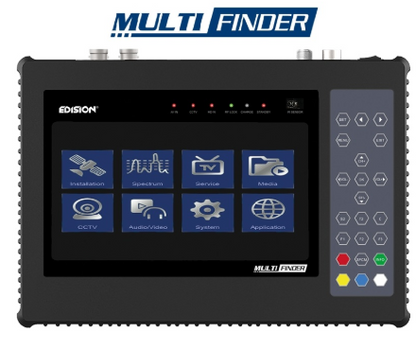 Medidor de Campo COMBO 7" (TDT, SATÉLITE, CABO e CCTV) MULTI-FINDER - EDISION