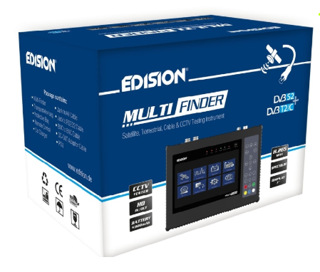 Medidor de Campo COMBO 7" (TDT, SATÉLITE, CABO e CCTV) MULTI-FINDER - EDISION