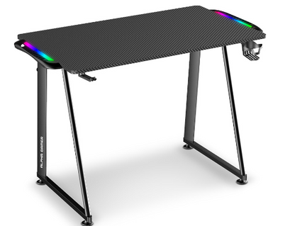 Mesa Gaming Auri RGB Gaming Station (Preto) - ALPHA-GAMER