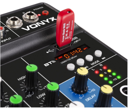 Mesa de Mistura 2 Canais com USB/BT (VMM100) - VONYX