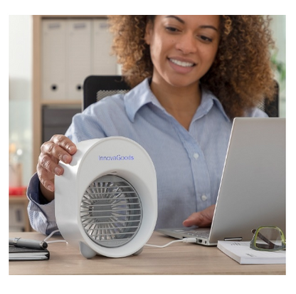 Mini Climatizador Humidificador por Ultrassons c/ LED Koolizer - INNOVAGOODS