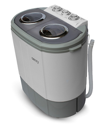 Mini Máquina de Lavar Roupa CR 8052 3Kg (Cinzento/Branco) - CAMRY