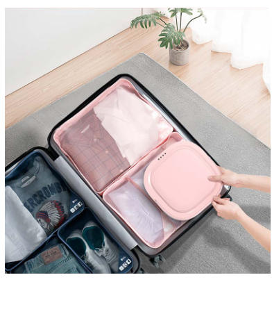 Mini Máquina de Lavar Roupa Portátil Moyu (Rosa) - XIAOMI