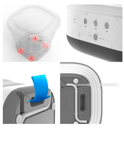 Mini Máquina de Lavar Roupa Portátil Moyu (Rosa) - XIAOMI