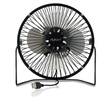 Mini Ventoinha USB AV7706 6" 3W (Preto) - AVANTCONNECT