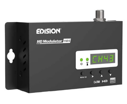 Modulador Digital HDMI "FULL HD" 1080p c/ Display para DVB-T/MPEG4 Mini - EDISION