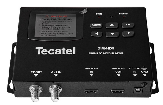 Modulador Digital HD MOD-DIMHD9 c/ Display para DVB-T - TECATEL