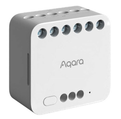 Módulo de Relé Duplo Aqara T2 220V 10A Zigbee (Branco) - XIAOMI