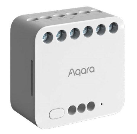 Módulo de Relé Duplo Aqara T2 220V 10A Zigbee (Branco) - XIAOMI