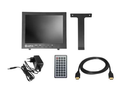 Monitor CCTV SF-MNT10BNC-XGA 10" HD (Preto) - SAFIRE