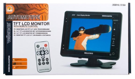 Monitor Digital LCD-TFT 5,6" com Comando - VELLEMAN