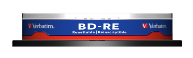 Pack 10x CD/BD-RE SL 25GB 2x - VERBATIM