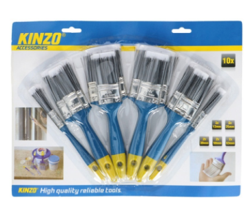 Pack 10x Pincéis - KINZO