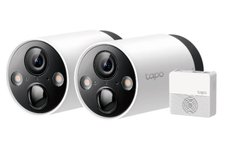 Pack 2x Câmaras de Vigilância IP Tapo C420S2 2K Outdoor IP65 Security Wi-Fi + Hub - TP-LINK