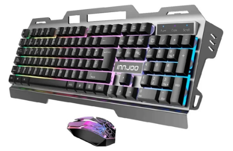 Pack Rato e Teclado Gaming Set PT (Preto) - INNJOO