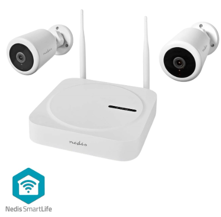 Pack Vigilância (2x Camaras Full HD 1080p 2Mpx + 1x Gravador NVR 8 Canais) - NEDIS