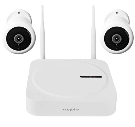 Pack Vigilância (2x Camaras Full HD 1080p 2Mpx + 1x Gravador NVR 8 Canais) - NEDIS