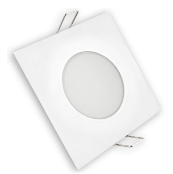 Painel de LED Quadrado (8,3 x 8,3cm) IP65 5W Branco F. 6000K 500Lm - Branco