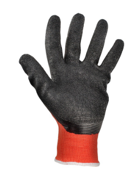 Par Luvas de Protecção em Poliéster e Revestimento Latex Vermelho (Tamanho 9) - WORKFIT