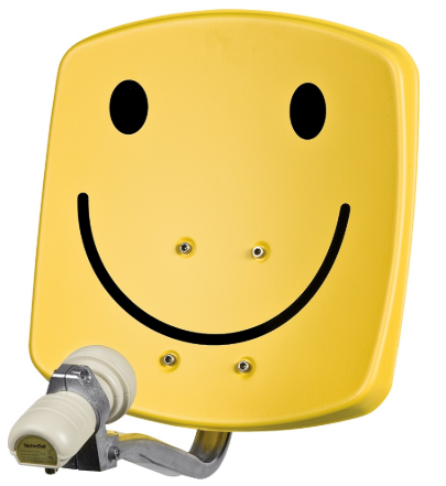 Parabólica Quadrada 33cm (Smiley) - TECHNISAT DigiDish 33