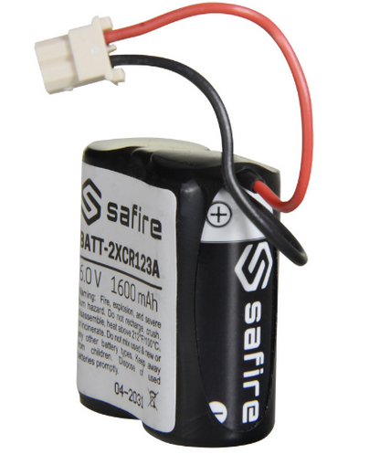 Pilha Acumuladora 6V 1600mAh (CR123A / CR17345 / 5018LC) c/ Conector Molex 5284 - SAFIRE