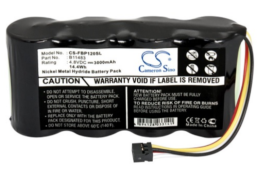 Pilha Acumuladora NI-MH 4,8V 3000mAh p/ ScopeMeter Fluke 120