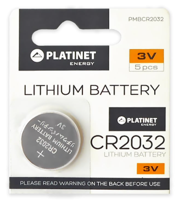Pilha Lithium 3V 200mAh CR2032 - PLATINET