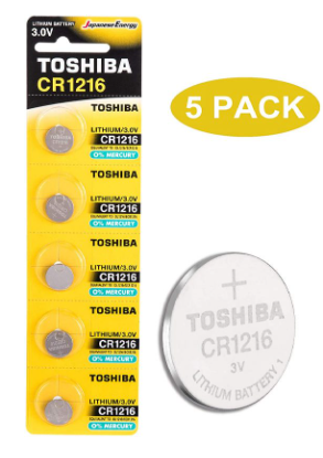Pilha Lithium CR1216 - Bl5 3V - TOSHIBA