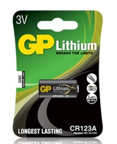 Pilha Lithium CR123A 3V - GP
