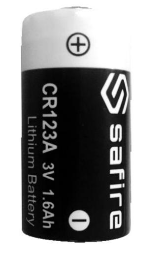 Pilha Lithium CR123A 3V 1600mAh - SAFIRE