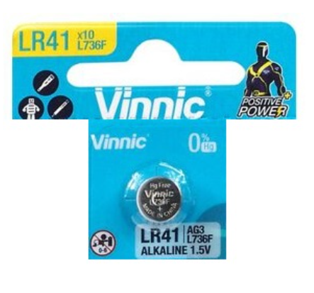 Pilha V392/SR41SW/AG3/LR41/192 1,5V - VINNIC
