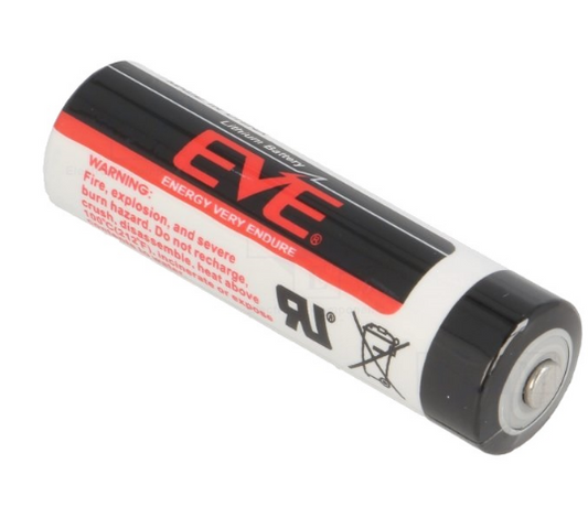 Pilha de Lithium AA (ER14505) 3,6V 2700mA - EVE