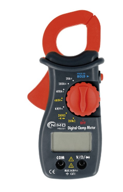 Pinça Amperimétrica Digital Multifunções 600V AC/DC 400A AC - NIMO
