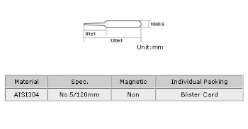 Pinça Niquelada Extra Fina 120mm (Blister) - Proskit