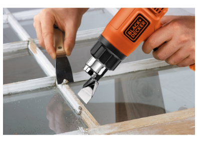 Pistola de Calor/Ar Quente 1750W (Preto/Laranja) - BLACK&DECKER