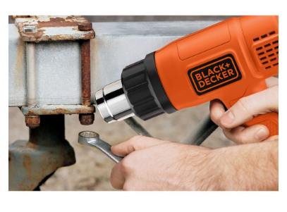 Pistola de Calor/Ar Quente 1750W (Preto/Laranja) - BLACK&DECKER