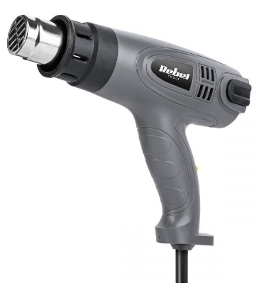 Pistola de Calor/Ar Quente 2000W + Acessórios - REBEL