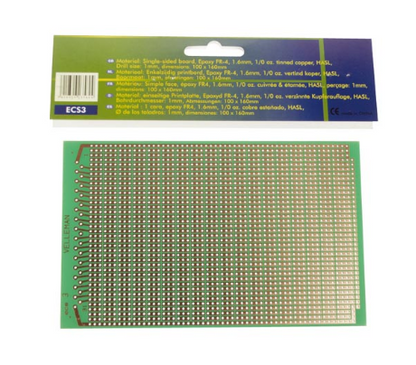 Placa Circuito Impresso Perfurada 3 em 3 (100 x 160mm) - VELLEMAN