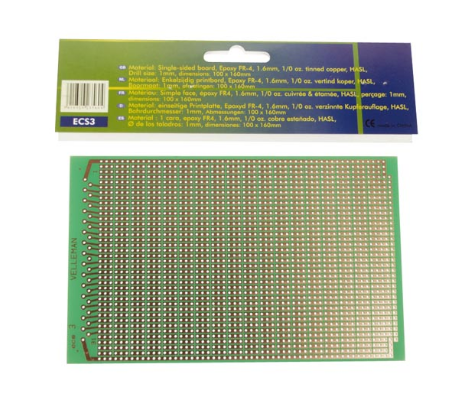 Placa Circuito Impresso Perfurada 3 em 3 (100 x 160mm) - VELLEMAN