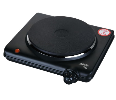 Placa Eléctrica 1500W (Inox) - HAEGER