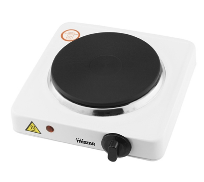 Placa Elétrica 1 Disco 15cm 1000W (Branco) - TRISTAR
