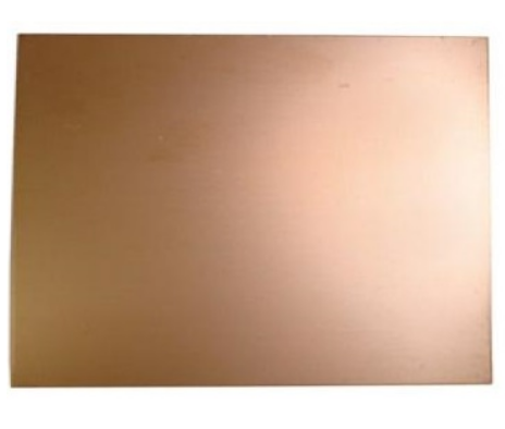 Placa Fibra Vidro Cobre 1 Face (Aprox. 250 x 185 mm