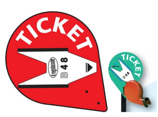 Placa PVC Indicador de "TICKET" p/ Expedidor Senhas